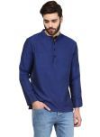 Vivid India Blue Cotton Kurta