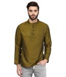 Vivid India Green Cotton Kurta