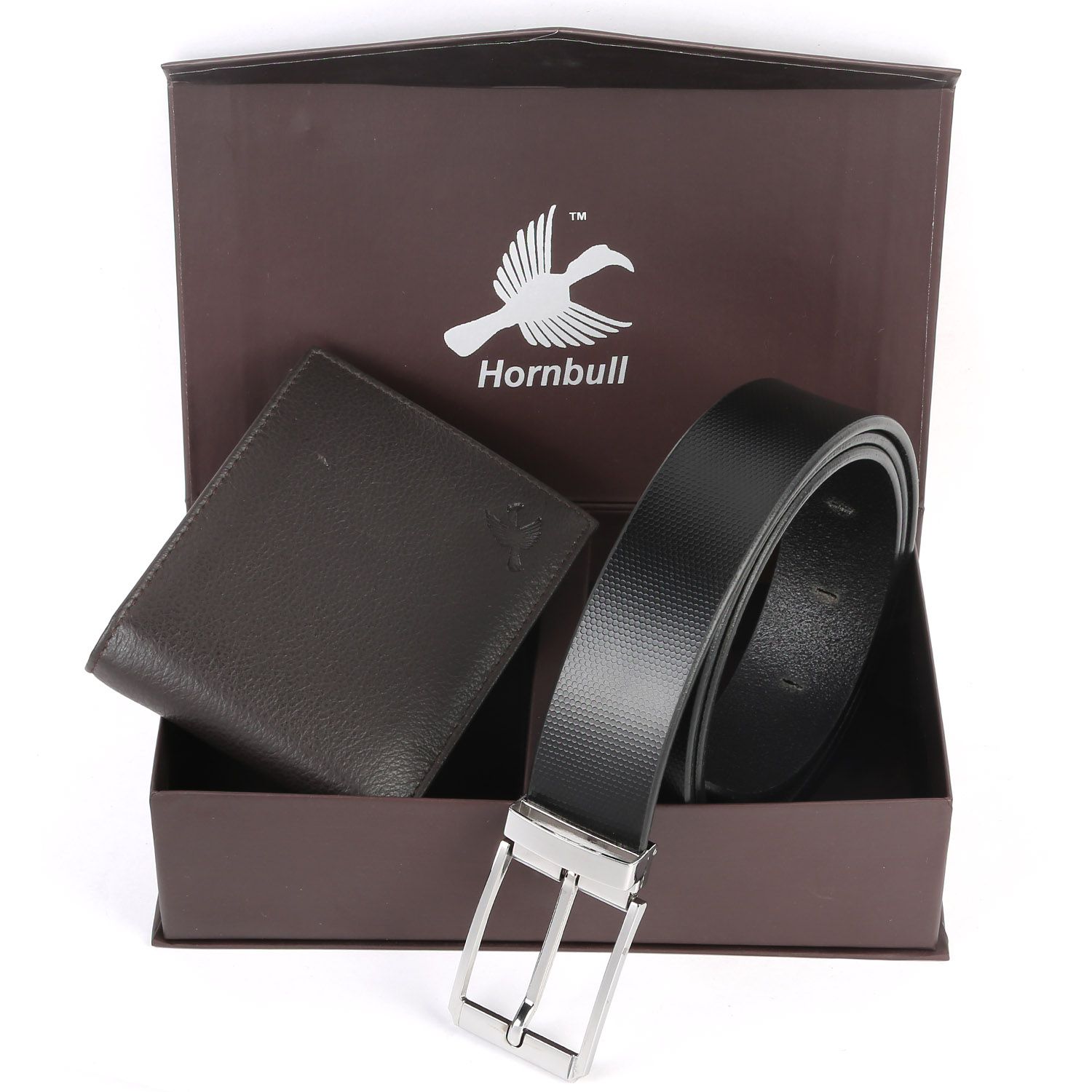 Hornbull Brown Wallet and Belt Diwali Gift Set for Men: Buy Online at ...