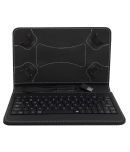 ACM Flip Cover Inbuilt Keyboard with Micro USB Cable for Samsung Galaxy Tab A T355y - Black