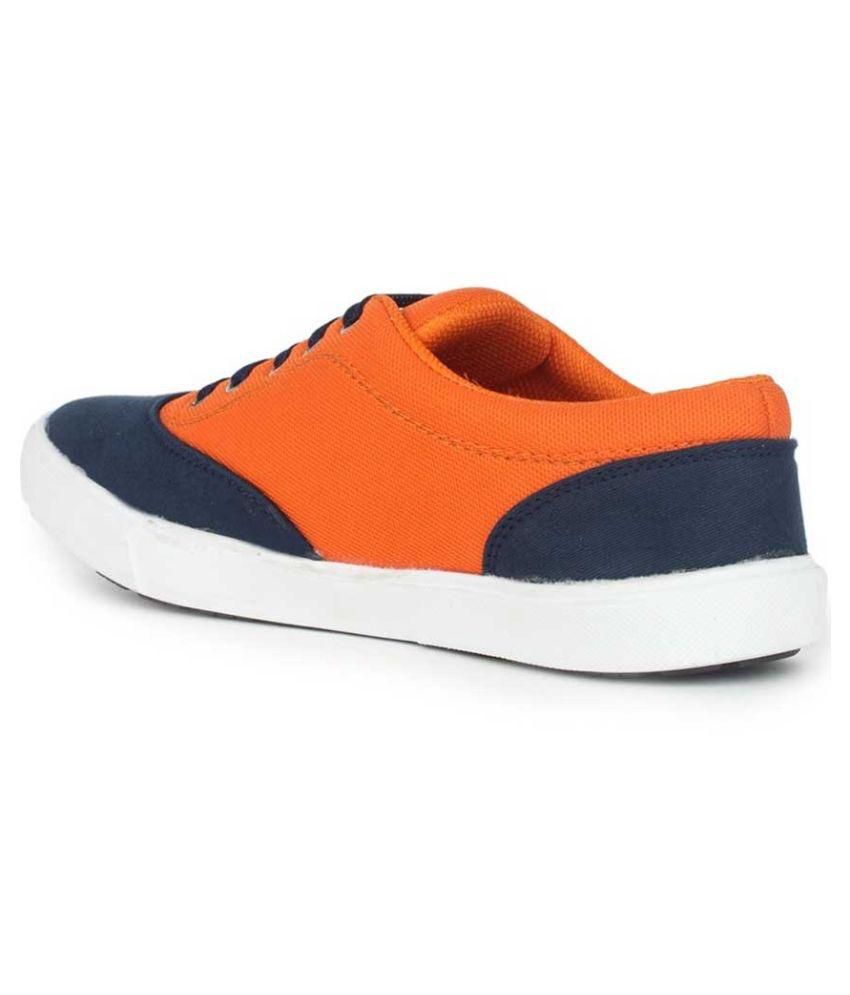 KC Fab Orange Sneaker Shoes - Buy KC Fab Orange Sneaker Shoes Online at ...