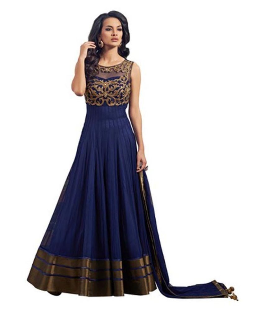 navy net dress