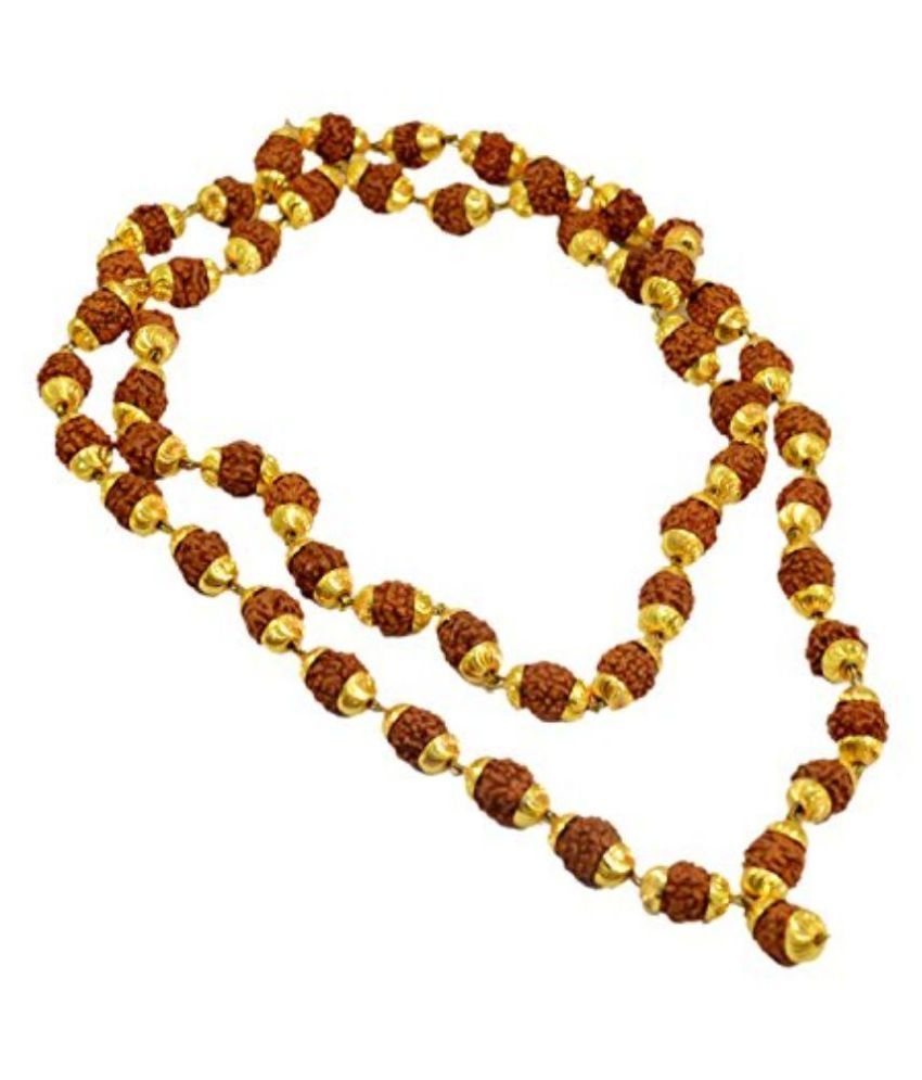     			Haridwar Astro Brown Wooden Rudraksh Mala