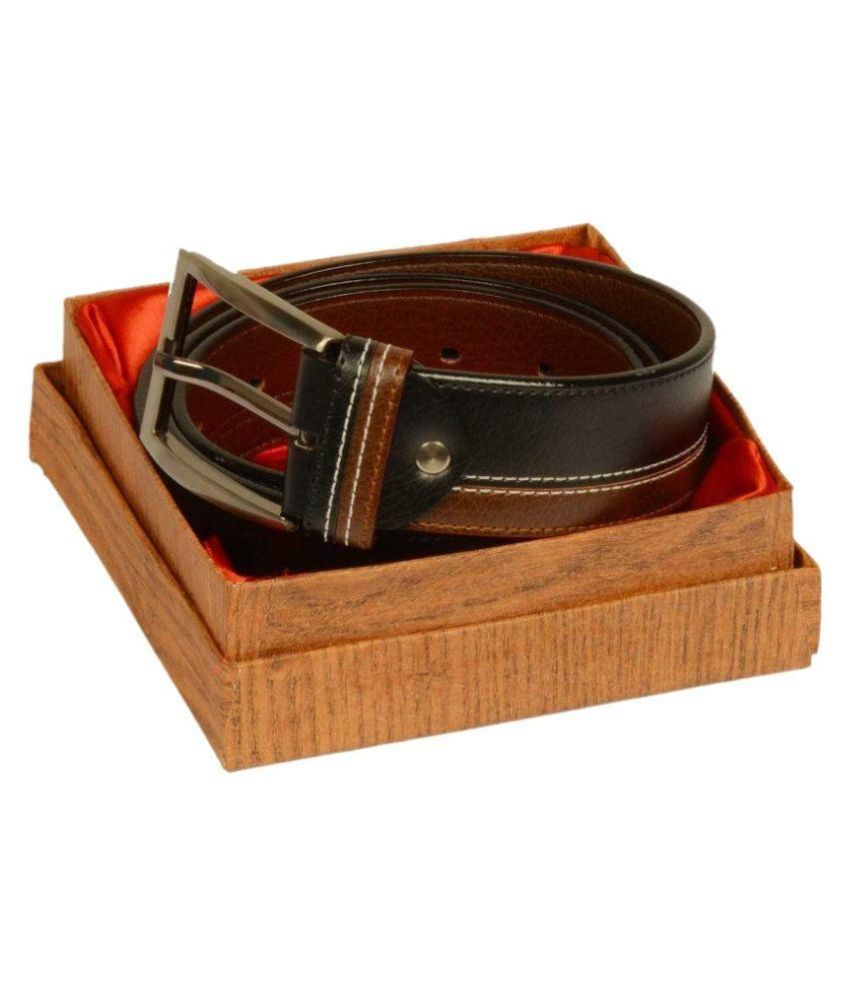 Shree Ram Brown Leather Belt for Men 