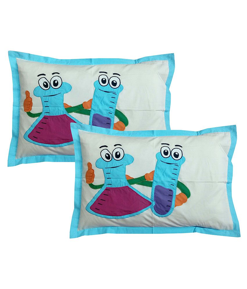     			Hugs'n'Rugs - Regular Multi Cotton Pillow Covers 60*40 ( Pack of 2 )