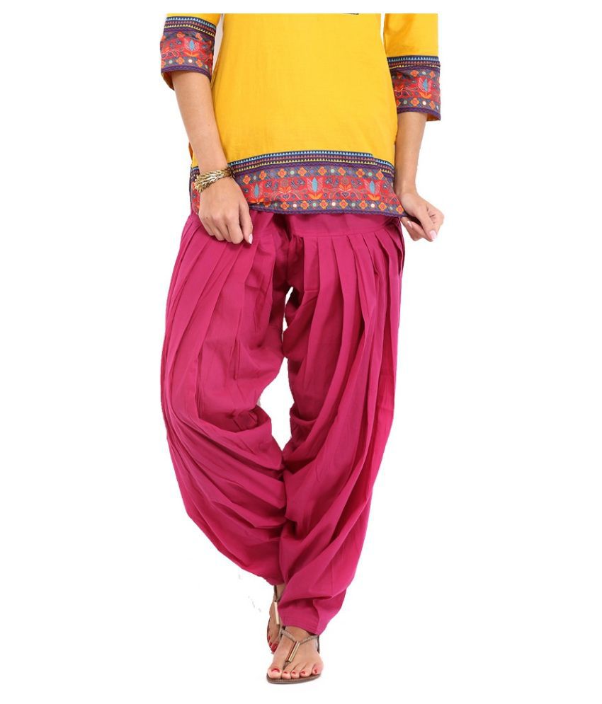 Priyali Collection Multicoloured Cotton Patialas Price in India - Buy ...