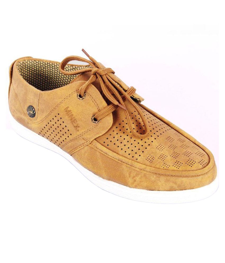 John Hupper Tan Canvas Shoes - Buy John Hupper Tan Canvas Shoes Online ...