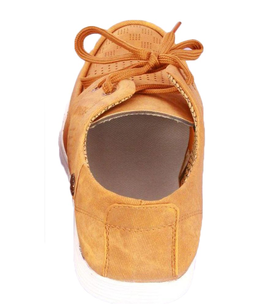 tan canvas shoes