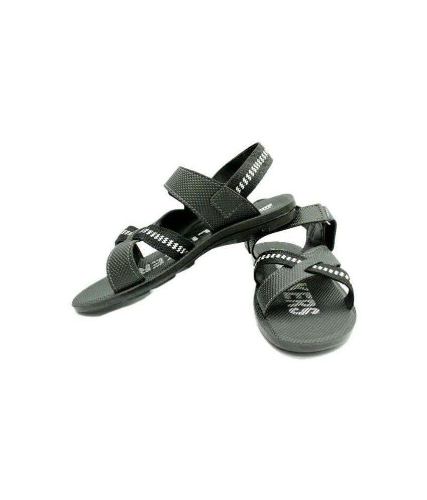 paragon men black sandals