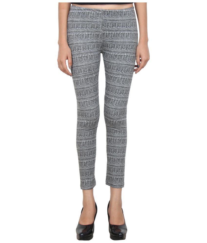 Eimoie Grey Cotton Lycra Leggings Price in India Buy Eimoie Grey
