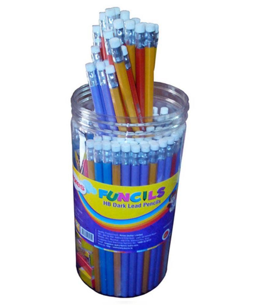     			Kores Multicolour Eraser Pencil - Pack of 100 with 10 Sharpeners