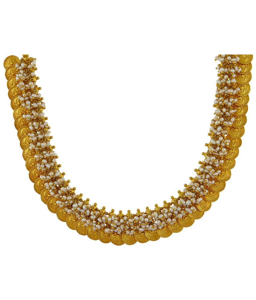 Kushals Fashion Jewellery Alloy Gold Plating Stones Studded Gold