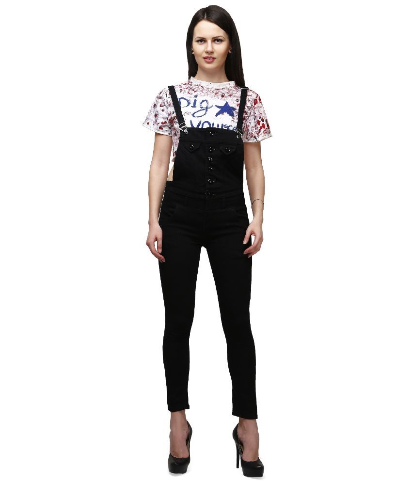 XPOZ Black Denim Jumpsuits Buy XPOZ Black Denim Jumpsuits Online at