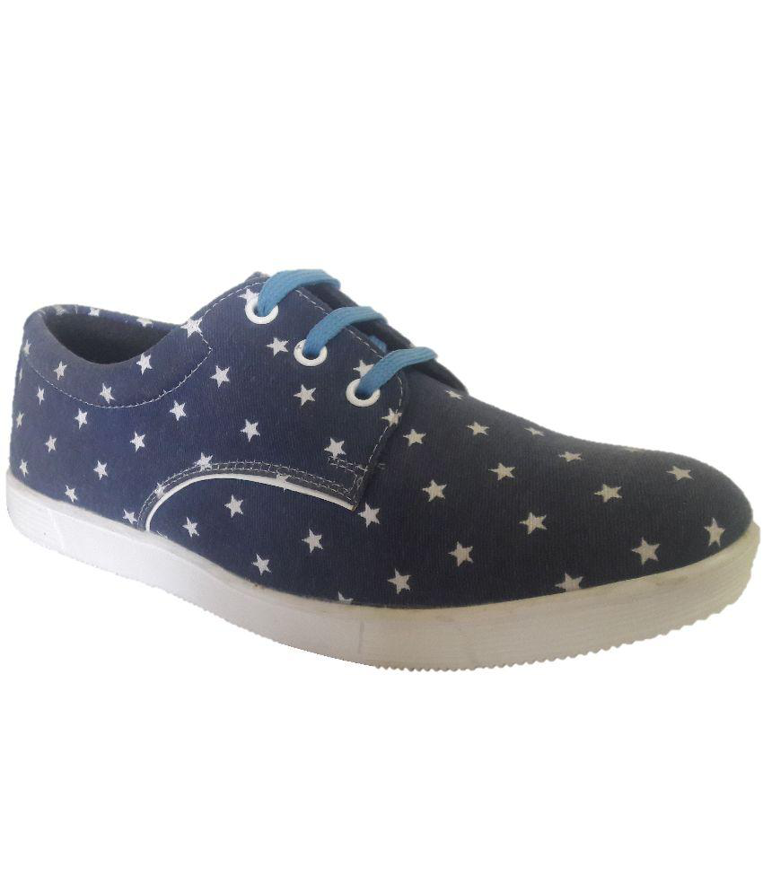 Kites Blue Canvas Shoes - Buy Kites Blue Canvas Shoes Online at Best ...