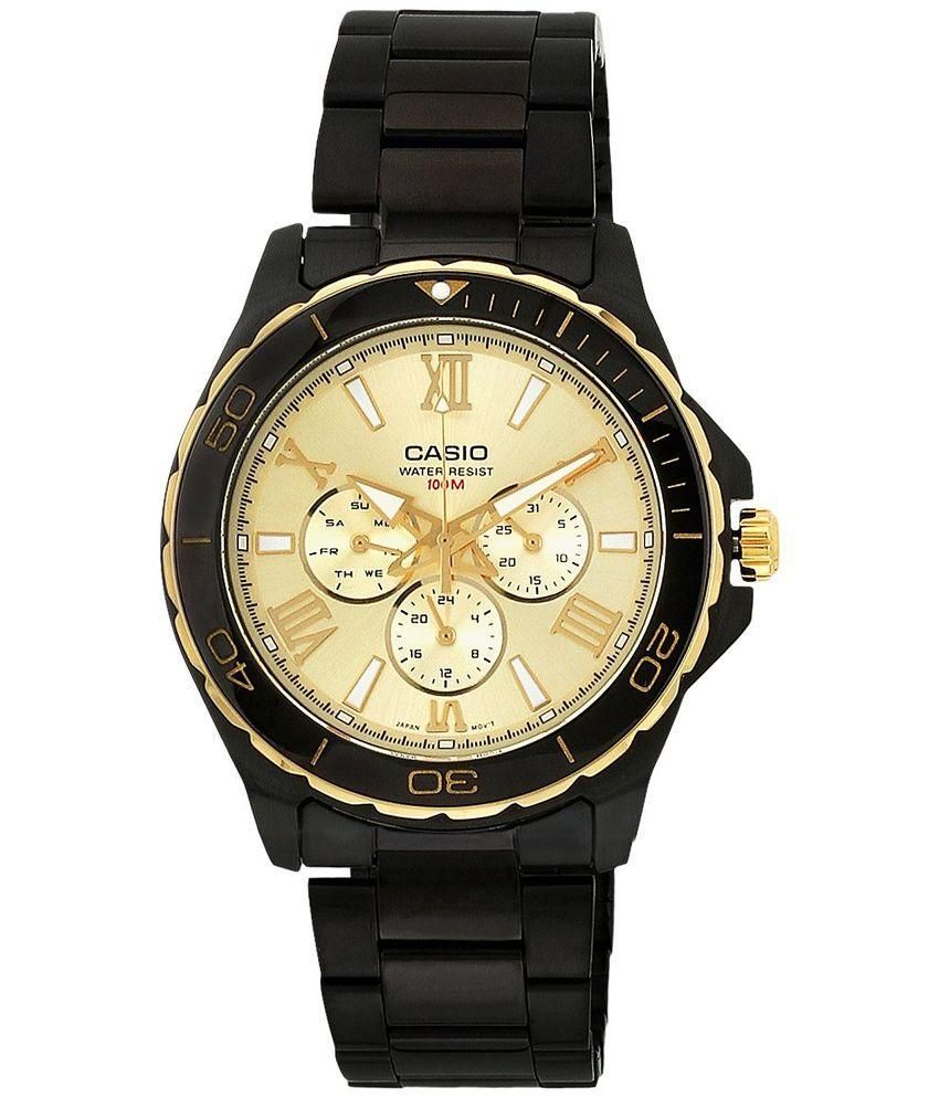 casio black analog