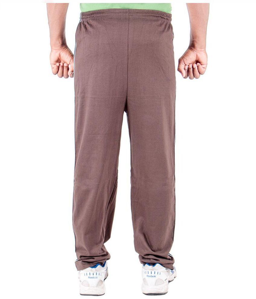 brown track pants