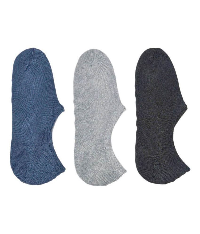     			Tahiro Multicolor Micro Fibre Low Cut Socks For Men - Pack Of 3