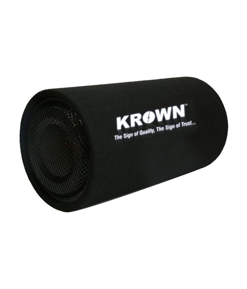 Krown Passive Bass Tube Black Buy Krown Passive Bass Tube Black
