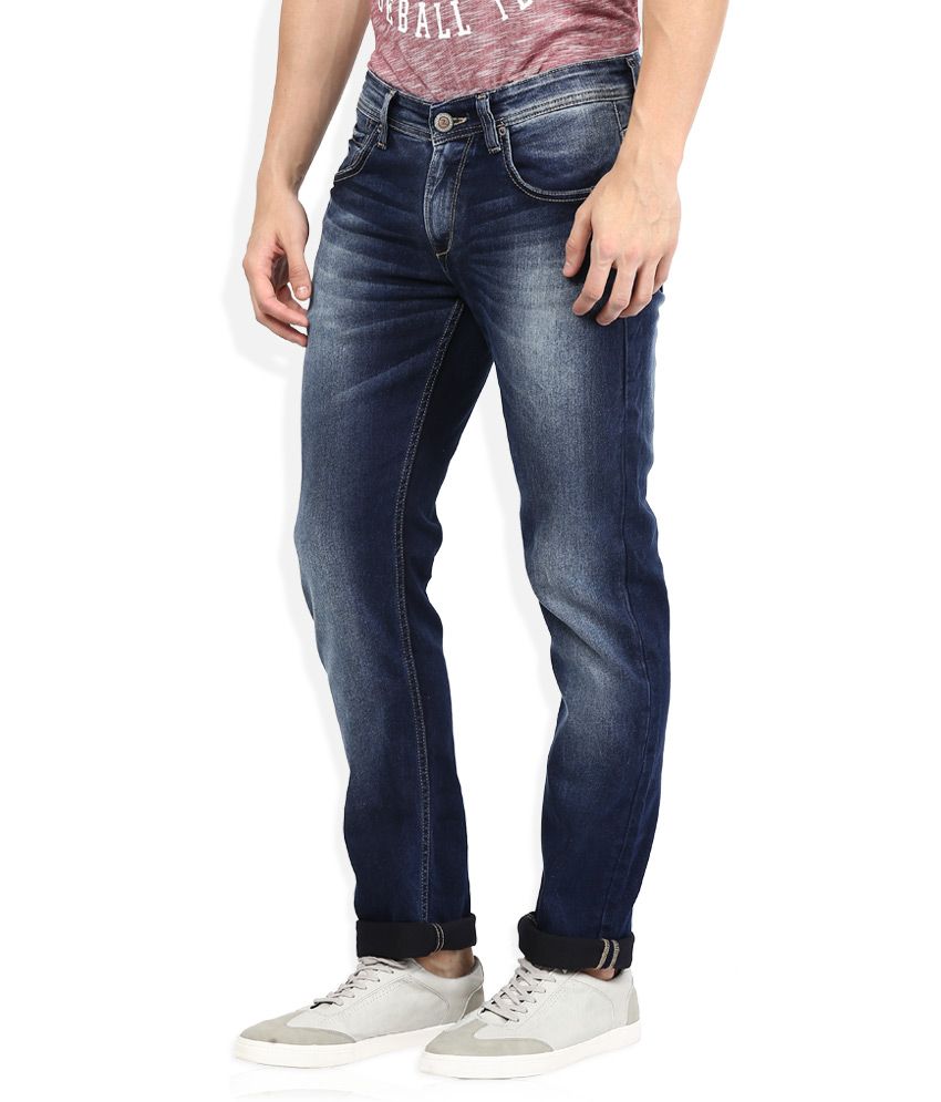 Spykar Blue Skinny Fit Jeans - Buy Spykar Blue Skinny Fit Jeans Online ...