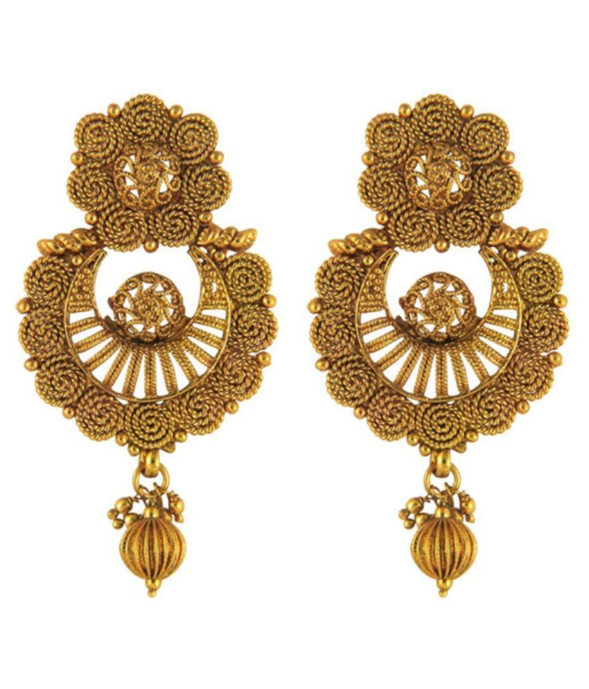 Donna Br Gold Plating Crystal Studded Colored Earrings Donna Br Gold Plating Crystal Studded Colored Earrings