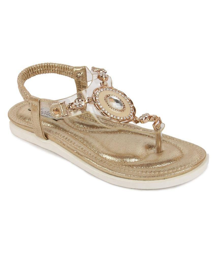 Footash Gold Flats Price in India- Buy Footash Gold Flats Online at Snapdeal