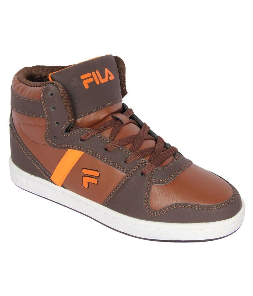 fila brown trainers