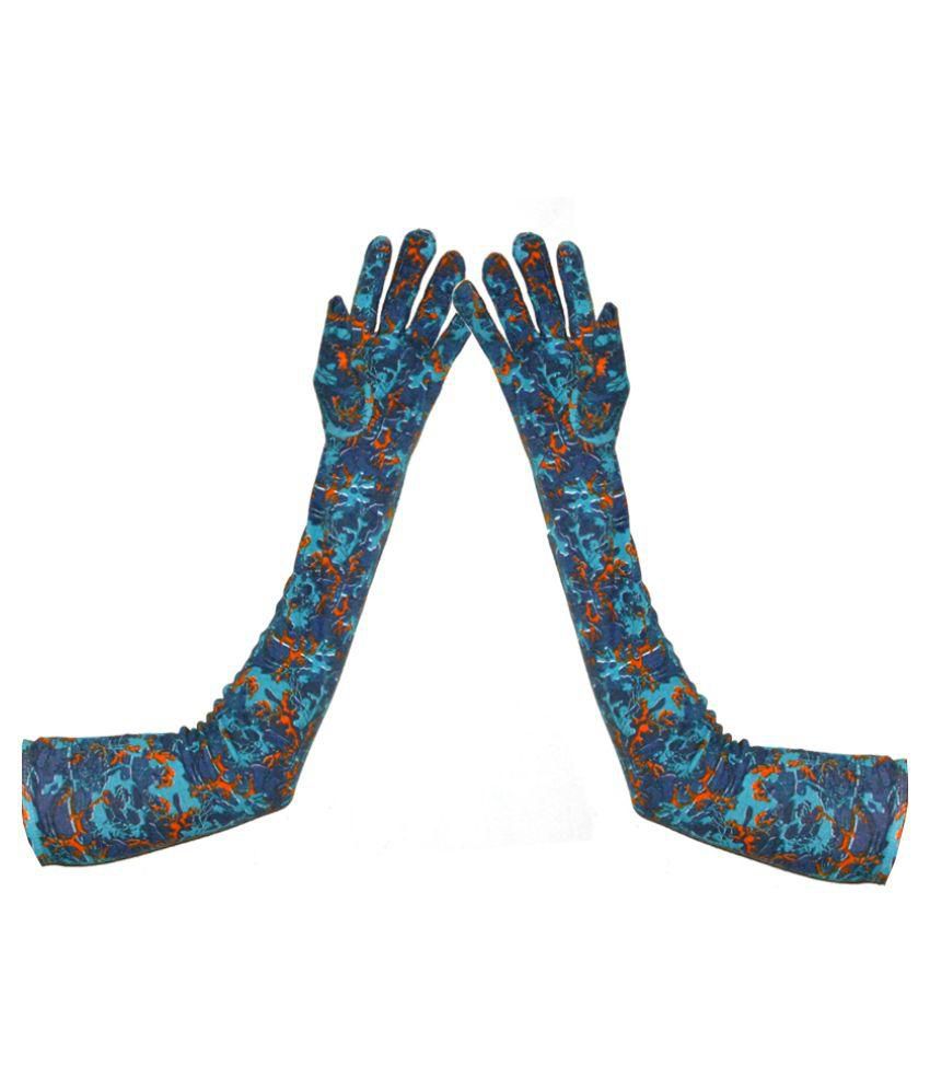 Sun Protective Full Hand Gloves Printed 