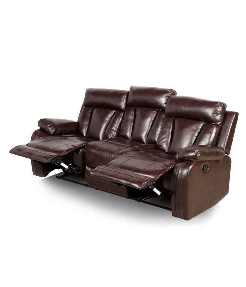Royal Oak Optima Leatherette 3 Seater Recliner Buy Royal Oak Optima