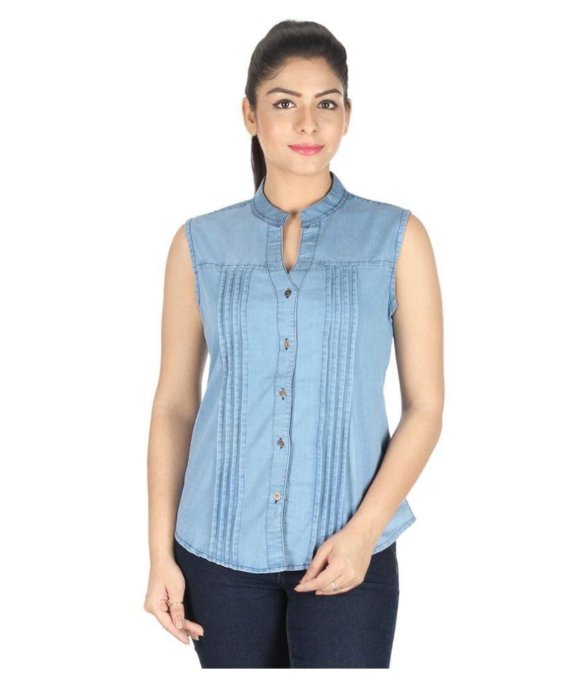 GsaEnterprises Blue Denim Tops GsaEnterprises ...