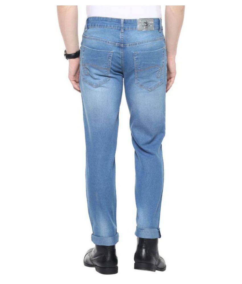 blue slim fit pants