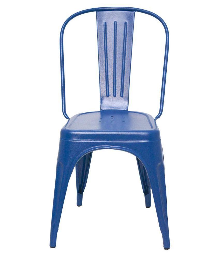 Dezaro Blue Metal Chair Buy Dezaro Blue Metal Chair Online at Low