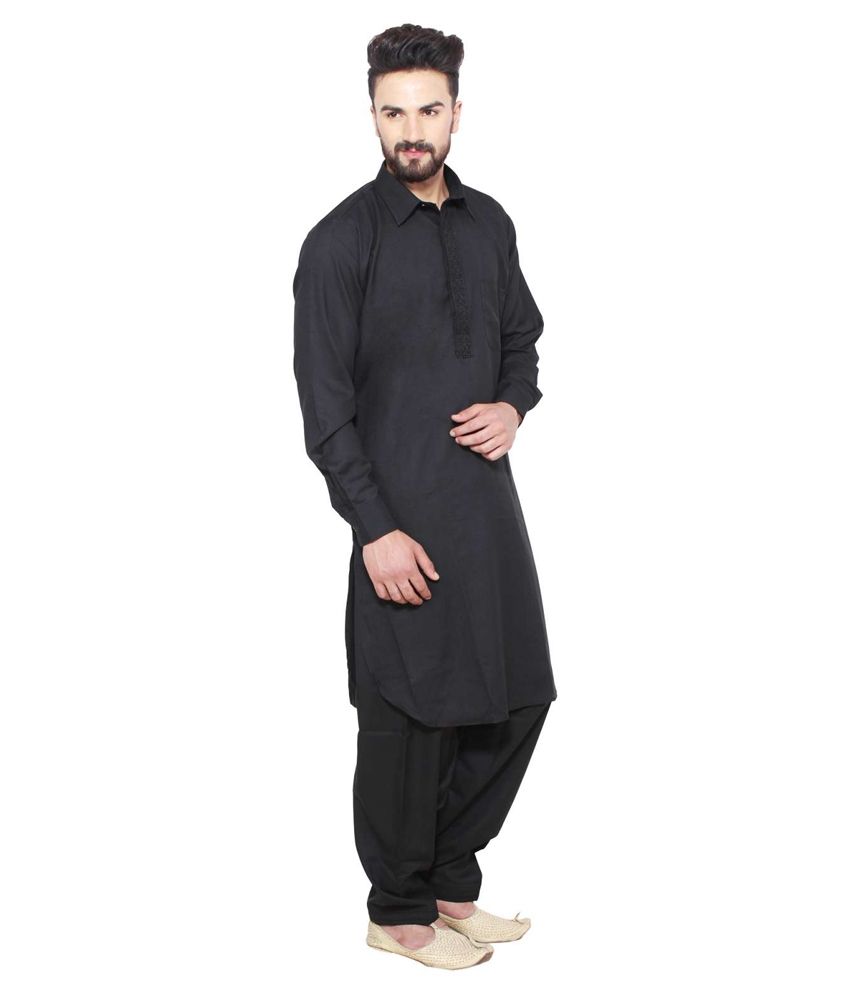 Sojanya Black Kurta Pyjama Set - Buy Sojanya Black Kurta Pyjama Set ...