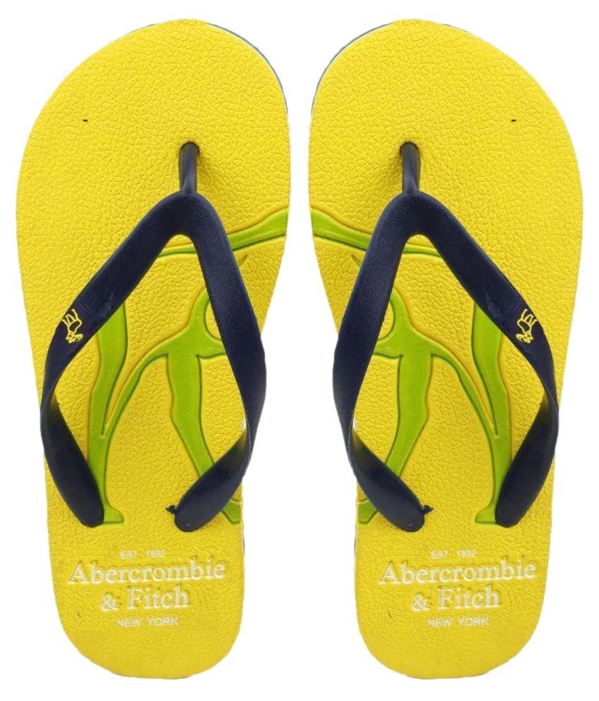 A&F Yellow Flip Flops Price in India- Buy A&F Yellow Flip Flops Online ...