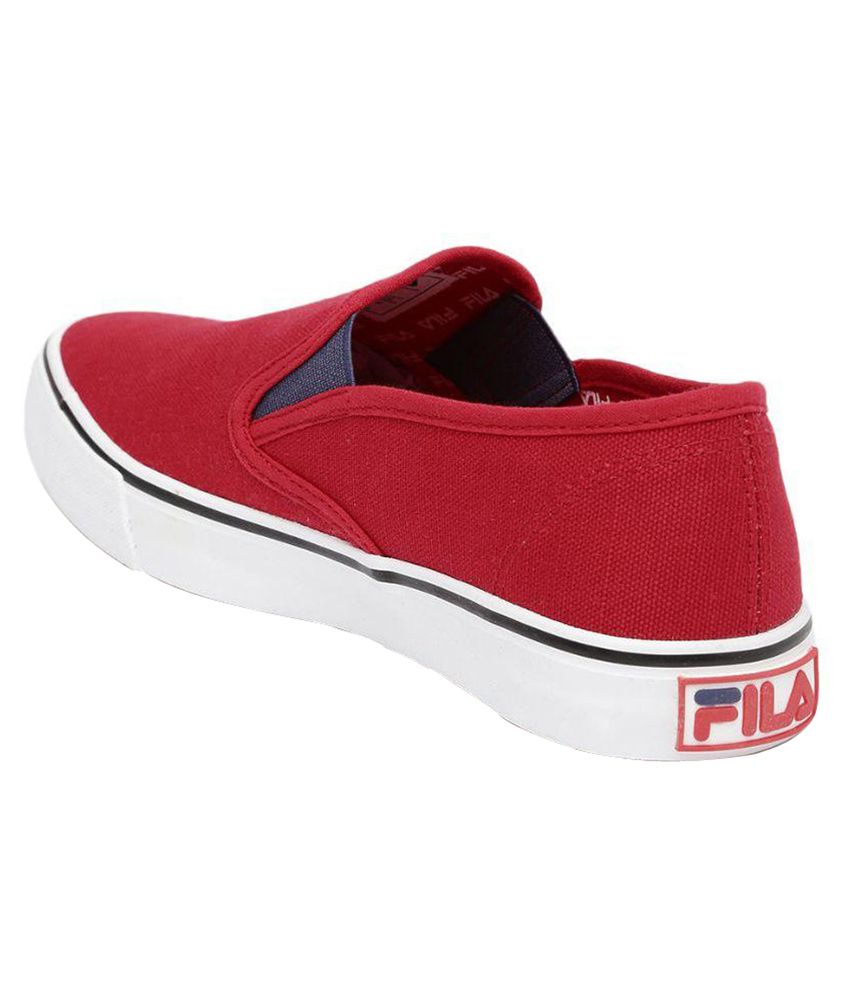 Red Canvas Shoes Buy Fila Red Shoes at Best Prices in India on Snapdeal