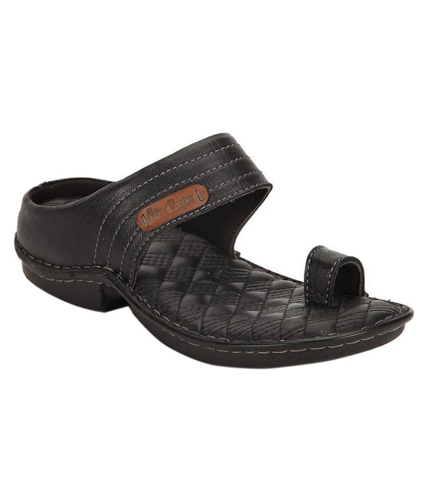 lee cooper black slippers
