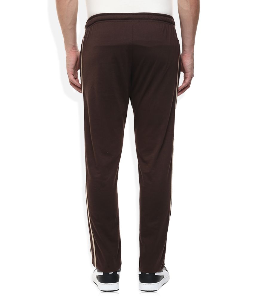 brown track pants