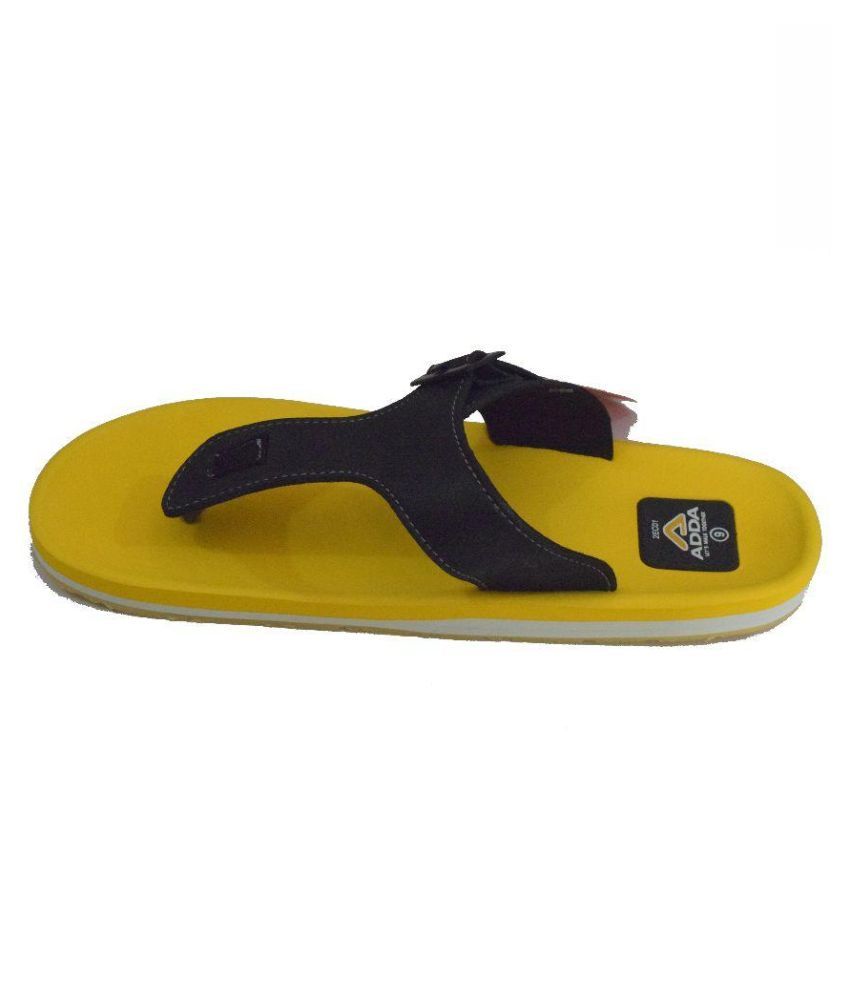 ADDA Thailand Black Slippers Price in India- Buy ADDA Thailand Black ...