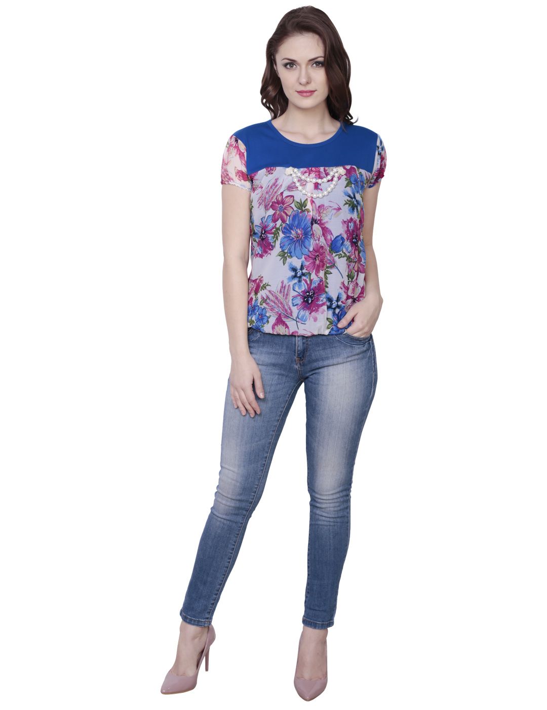 multi coloured tops womens