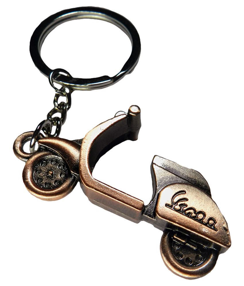 Techpro Copper Metal Colour Vespa Keychain Buy Online at Low Price in