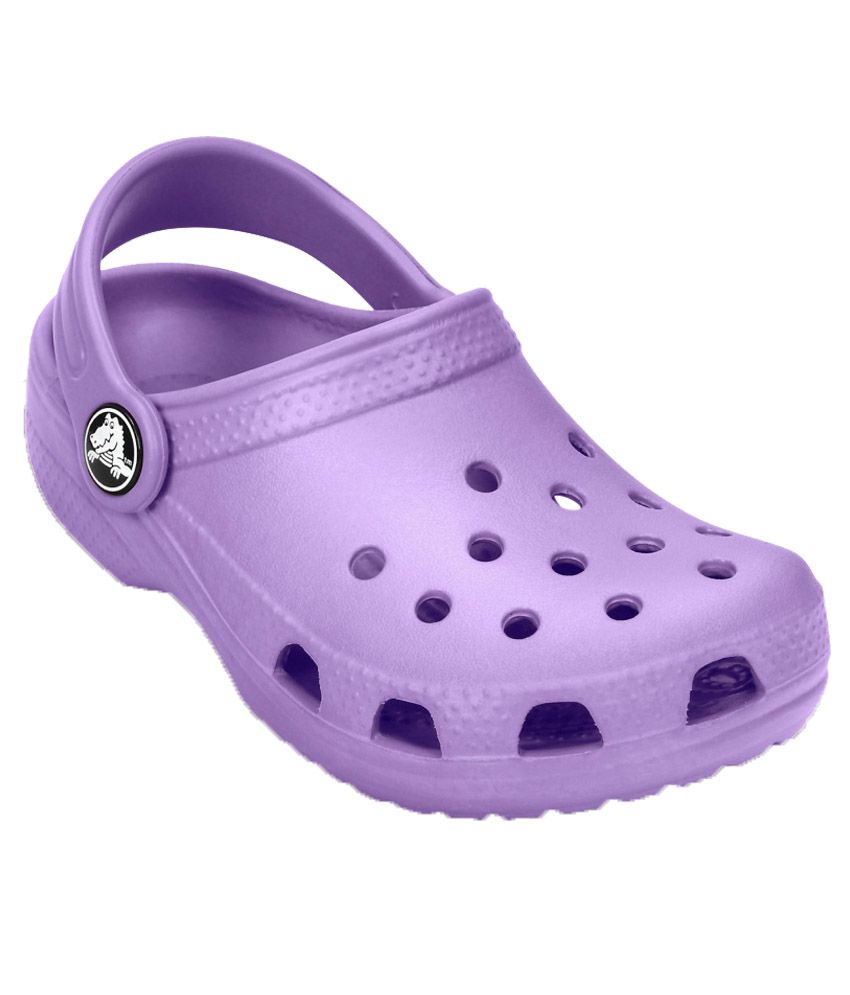 pink and purple crocs