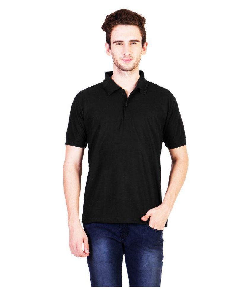KSN Black Polo T Shirts - Buy KSN Black Polo T Shirts Online at Low ...