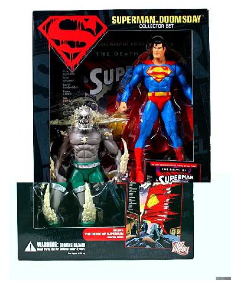 Superman Dc Direct Collectors Set Superman Vs Doomsday Buy Superman