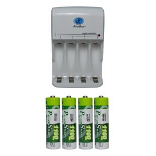 Power Smart Charging Unit PS345 Combo With 1100 mAhx4 AA Cells