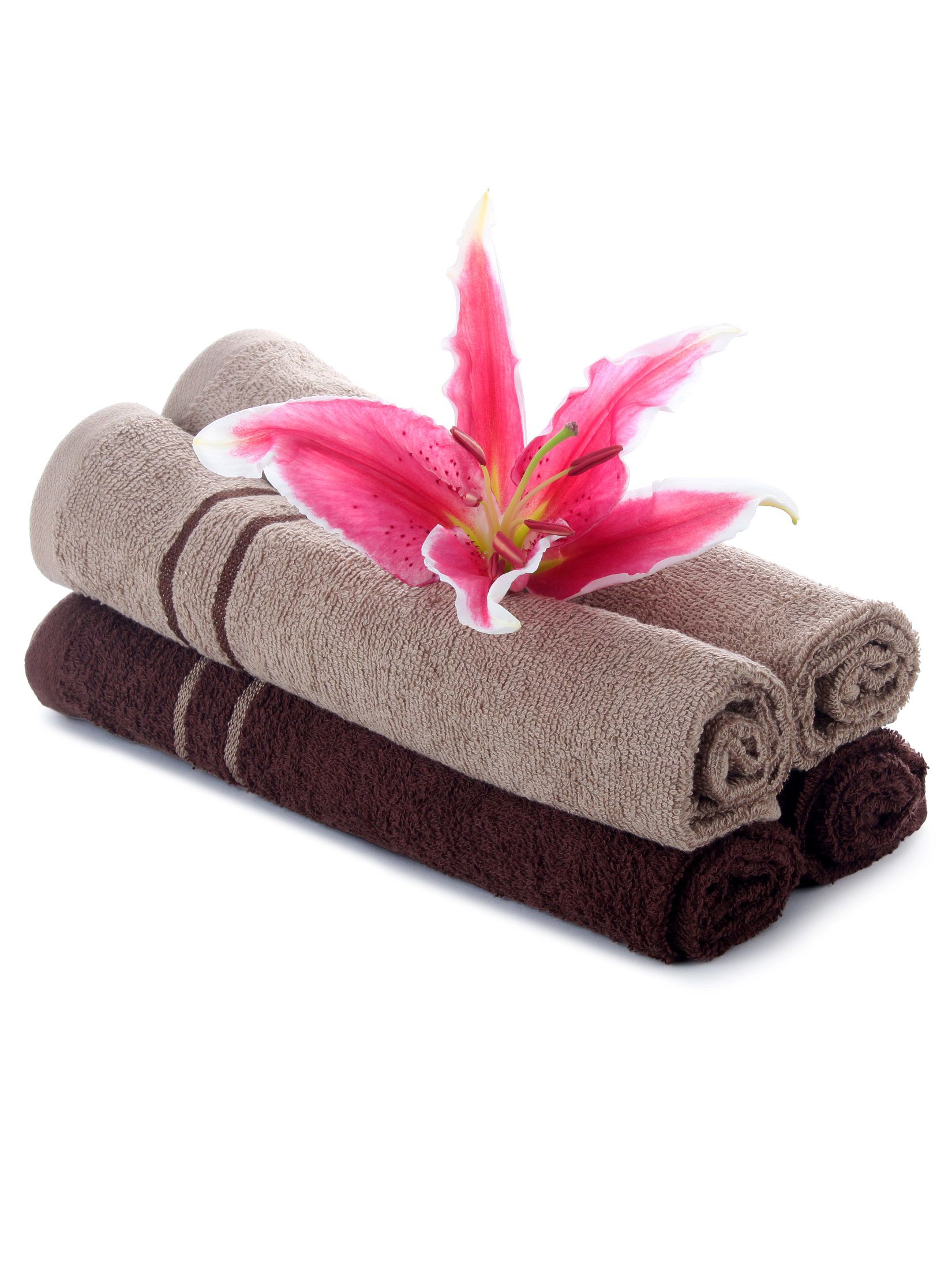     			Mark Home Set of 4 Hand Towel Multi Terry Others