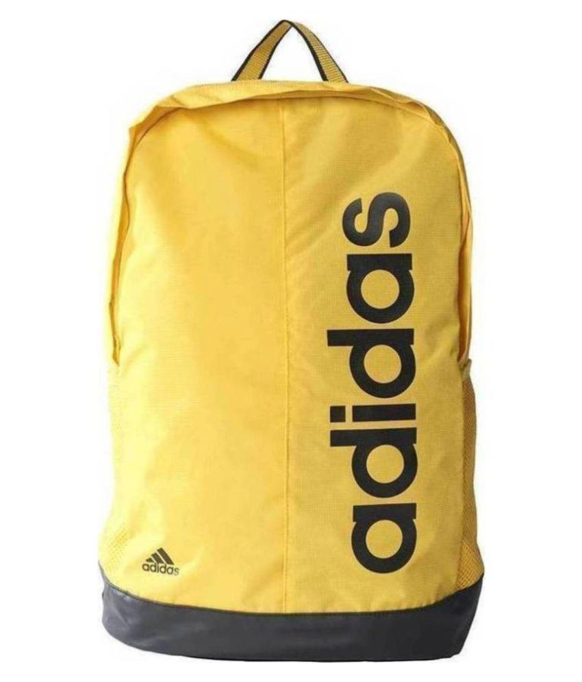 yellow backpack adidas