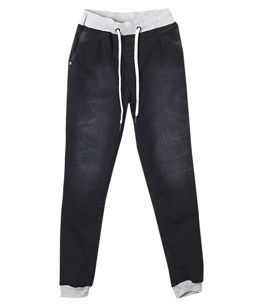 denim track pants