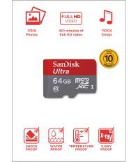 SanDisk Ultra microSDXC 64GB 80MB/S UHS-1 Card