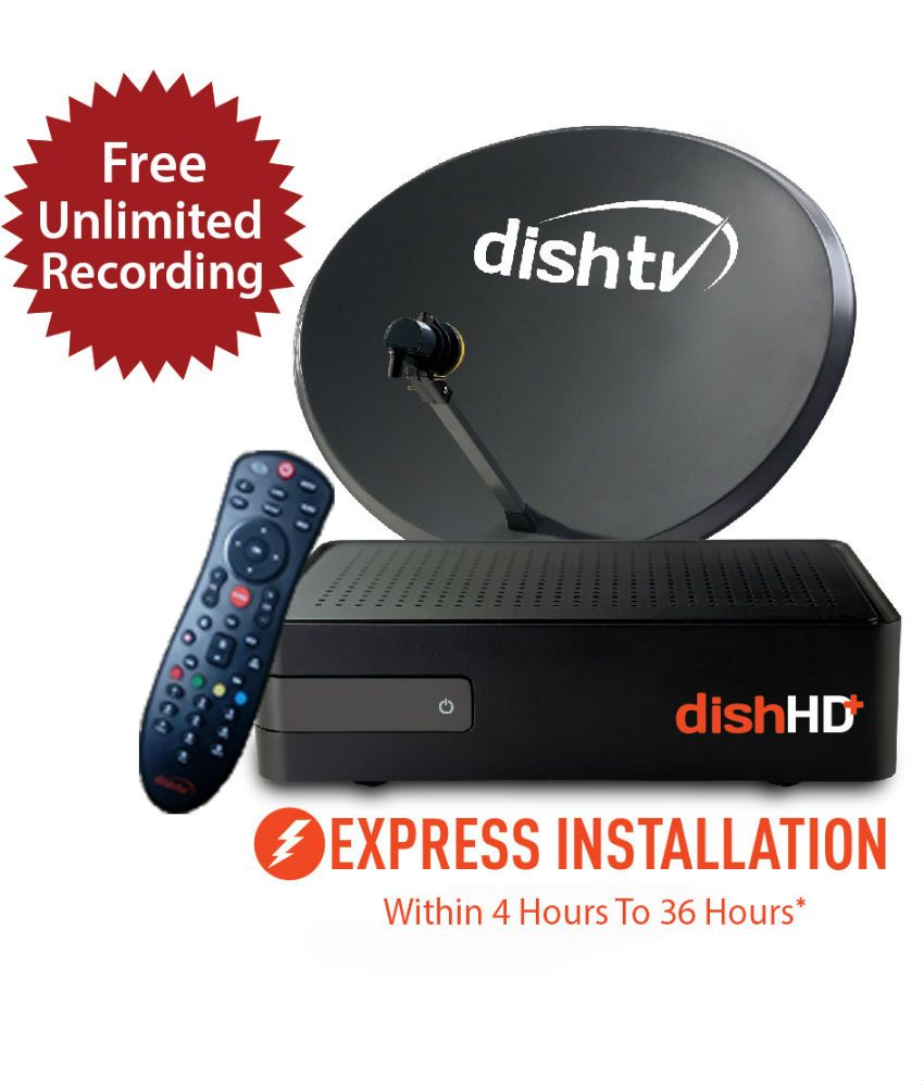 Buy Dish TV HD+ Recorder Connection 1 Month Titanium Full On HD Pack