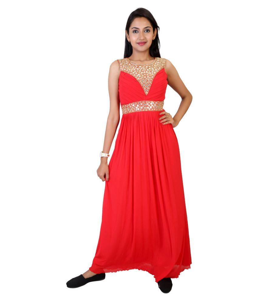 net gown full sleeves