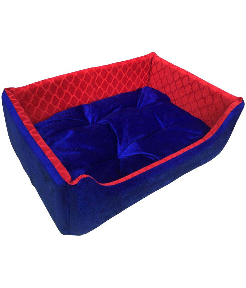     			Slatter's Be Royal Red & Blue Pet Bed Medium